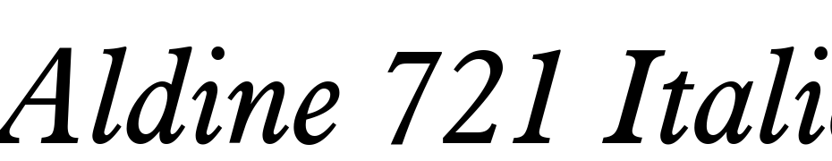 Aldine 721 Italic BT cкачати шрифт безкоштовно